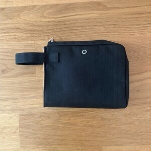 BVLGARI Cosmetics Bag with Textured Fabric and Loop Handle